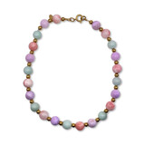 Melting Pot - Sieraad Kralen Ketting Soft Pastel Multi Goud RVS 42cm Melting Pot - Sieraad Kralen Ketting Soft Pastel Multi Goud RVS 42cm