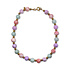 Sieraad Kralen Ketting Soft Pastel Multi Goud RVS 42cm Sieraad Kralen Ketting Soft Pastel Multi Goud RVS 42cm