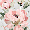 Melting Pot - Schilderij Wit/Roze Bloemen 80x120cm ingelijst Melting Pot - Schilderij Wit/Roze Bloemen 80x120cm ingelijst