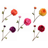 Melting Pot - Kunstbloem Rankonkel 2 Bloemen Tak 65cm in 5 kleuren Melting Pot - Kunstbloem Rankonkel 2 Bloemen Tak 65cm in 5 kleuren