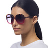 Okkia - Zonnebril ANNA Butterfly Havana Pink met Donkere Gradient Lenzen en Veerpoten OK019-HP Okkia - Zonnebril ANNA Butterfly Havana Pink met Donkere Gradient Lenzen en Veerpoten OK019-HP