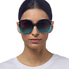 Okkia - Zonnebril ANNA Butterfly Havana Blue met Donkere Gradient Lenzen en Veerpoten OK019-HB Okkia - Zonnebril ANNA Butterfly Havana Blue met Donkere Gradient Lenzen en Veerpoten OK019-HB