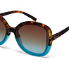 Okkia - Zonnebril ANNA Butterfly Havana Blue met Donkere Gradient Lenzen en Veerpoten OK019-HB Okkia - Zonnebril ANNA Butterfly Havana Blue met Donkere Gradient Lenzen en Veerpoten OK019-HB