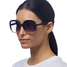 Okkia - Zonnebril ANNA Butterfly Black Pink met Donkere Gradient Lenzen en Veerpoten OK019-BP Okkia - Zonnebril ANNA Butterfly Black Pink met Donkere Gradient Lenzen en Veerpoten OK019-BP