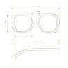 Okkia - Zonnebril ANNA Butterfly Classic Havana OK019-CH Okkia - Zonnebril ANNA Butterfly Classic Havana OK019-CH