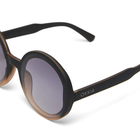 Okkia - Zonnebril MONICA Round Black Pink OK014-BP Okkia - Zonnebril MONICA Round Black Pink OK014-BP