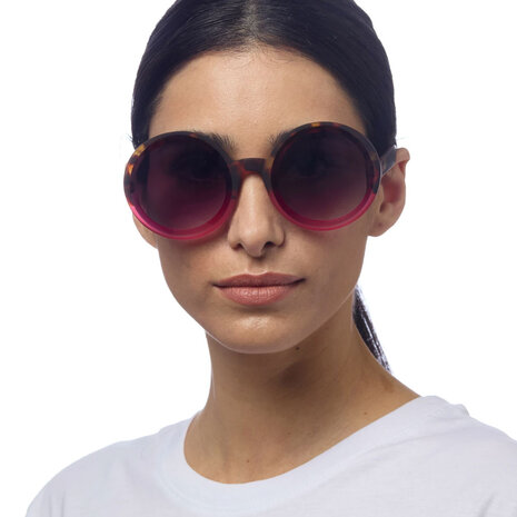 Okkia - Zonnebril MONICA Round Havana Pink OK014-HP Okkia - Zonnebril MONICA Round Havana Pink OK014-HP