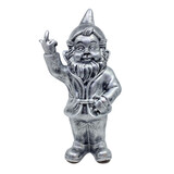Melting Pot - Beeldje Kabouter Fuck You Antiek Zilver 32cm Melting Pot - Beeldje Kabouter Fuck You Antiek Zilver 32cm
