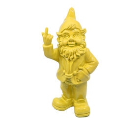 Melting Pot - Beeldje Kabouter Fuck You Geel 32cm