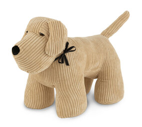 Melting Pot - Poef & Deurstop Hond Beige Corduroy 81x45cm Melting Pot - Poef & Deurstop Hond Beige Corduroy 81x45cm