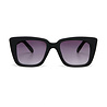 Okkia - Zonnebril ELBA Square Zonnebril Black OK044-BK – Vierkant Soft-Touch Montuur met Zwarte Gradiëntglazen en UV400