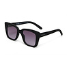 Okkia - Zonnebril ELBA Square Zonnebril Black OK044-BK – Vierkant Soft-Touch Montuur met Zwarte Gradiëntglazen en UV400