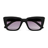 Okkia - Zonnebril ELBA Square Zonnebril Black OK044-BK – Vierkant Soft-Touch Montuur met Zwarte Gradiëntglazen en UV400