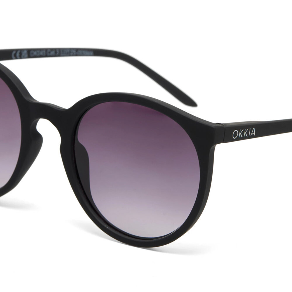 Okkia - Zonnebril BERLINO Round Black OK045-BK Okkia - Zonnebril BERLINO Round Black OK045-BK