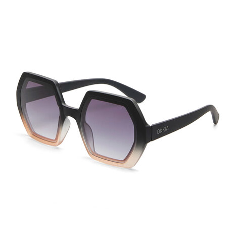 Okkia - Zonnebril EMMA Hexagon Black Rose OK015-BP Okkia - Zonnebril EMMA Hexagon Black Rose OK015-BP