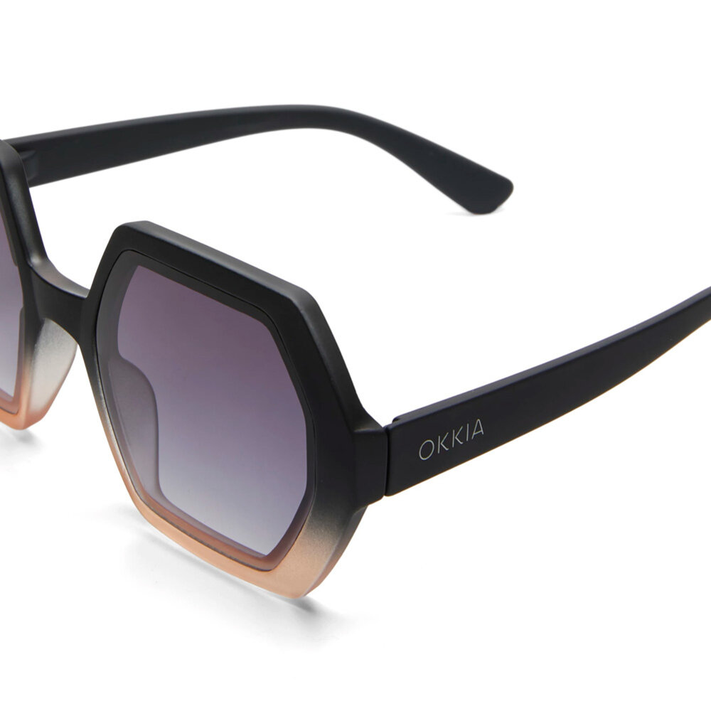 Okkia - Zonnebril EMMA Hexagon Black Rose OK015-BP Okkia - Zonnebril EMMA Hexagon Black Rose OK015-BP