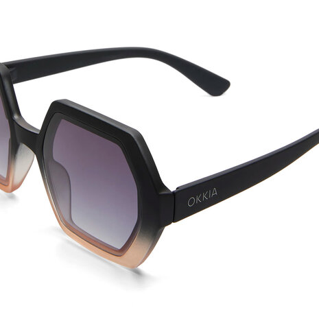 Okkia - Zonnebril EMMA Hexagon Black Rose OK015-BP Okkia - Zonnebril EMMA Hexagon Black Rose OK015-BP