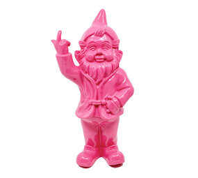 Melting Pot - Beeldje Kabouter Fuck You Roze 32cm
