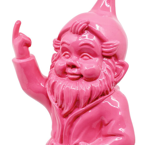 Melting Pot - Beeldje Kabouter Fuck You Roze 32cm
