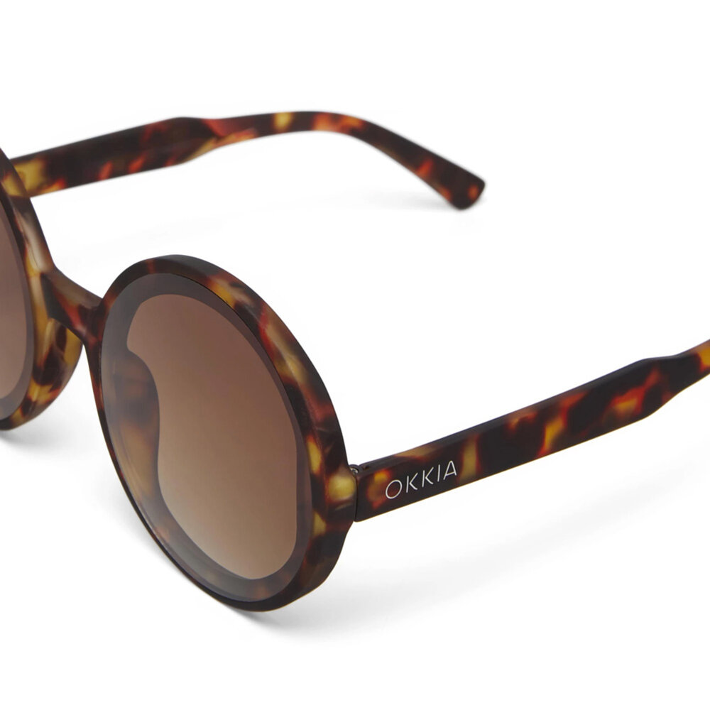 Okkia - Zonnebril MONICA Round Classic Havana Bruin OK014-CH Okkia - Zonnebril MONICA Round Classic Havana Bruin OK014-CH