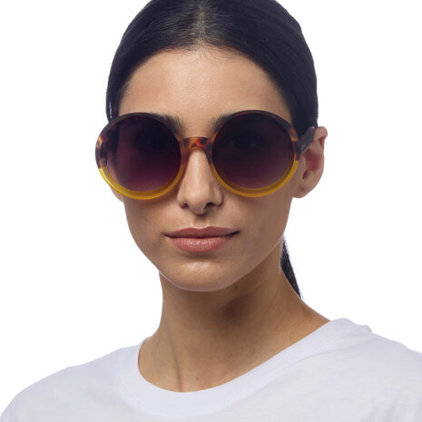 Okkia - Zonnebril MONICA Round Havana Yellow OK014-HY Okkia - Zonnebril MONICA Round Havana Yellow OK014-HY