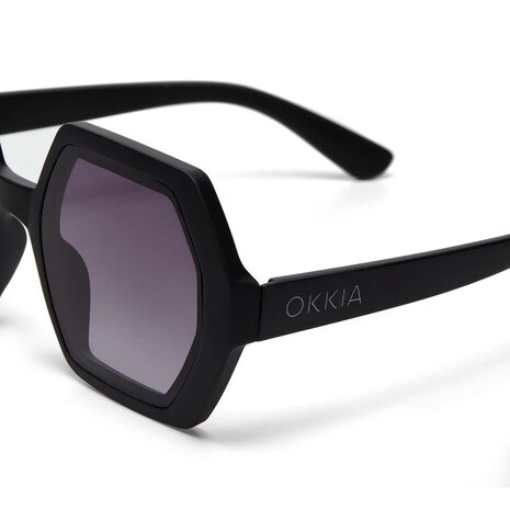 Okkia - Zonnebril EMMA Hexagon Black OK015-BK
