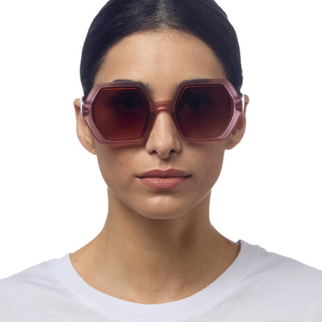 Okkia - Zonnebril EMMA Hexagon Pink Havana OK015-PH