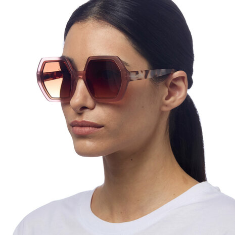 Okkia - Zonnebril EMMA Hexagon Pink Havana OK015-PH