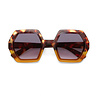 Okkia - Zonnebril EMMA Hexagon Havana Yellow OK015-HY Okkia - Zonnebril EMMA Hexagon Havana Yellow OK015-HY