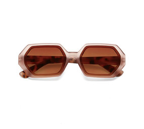 Okkia - Zonnebril ANDREA Small Hexagon Pink Havana OK022-PH Okkia - Zonnebril ANDREA Small Hexagon Pink Havana OK022-PH