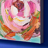 Melting Pot - Schilderij Bloemen Roze Multicolor 100x100cm handgeschilderd Melting Pot - Schilderij Bloemen Roze Multicolor 100x100cm handgeschilderd