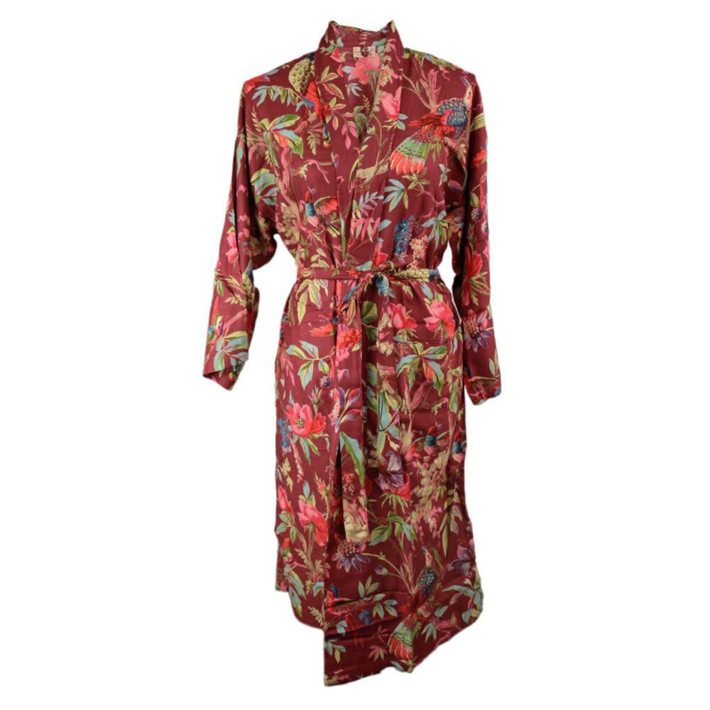 Imbarro - Kimono Royal Paradise Mauve Viscose one-size Imbarro - Kimono Royal Paradise Mauve Viscose one-size