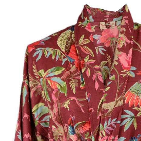 Imbarro - Kimono Royal Paradise Mauve Viscose one-size Imbarro - Kimono Royal Paradise Mauve Viscose one-size