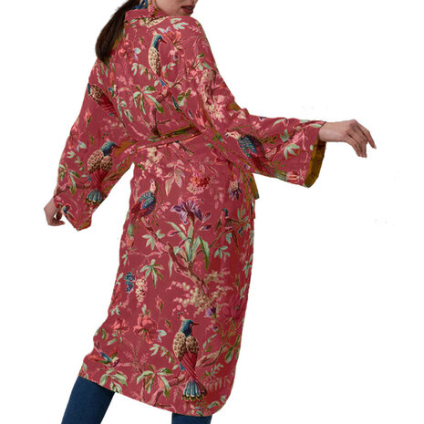 Imbarro - Kimono Royal Paradise Mauve Viscose one-size Imbarro - Kimono Royal Paradise Mauve Viscose one-size