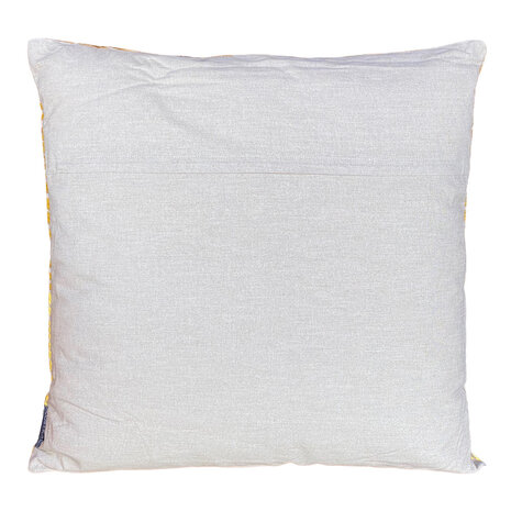 Colmore - Sierkussen Swirl Geel Naturel Katoen 50x50cm Colmore - Sierkussen Swirl Geel Naturel Katoen 50x50cm