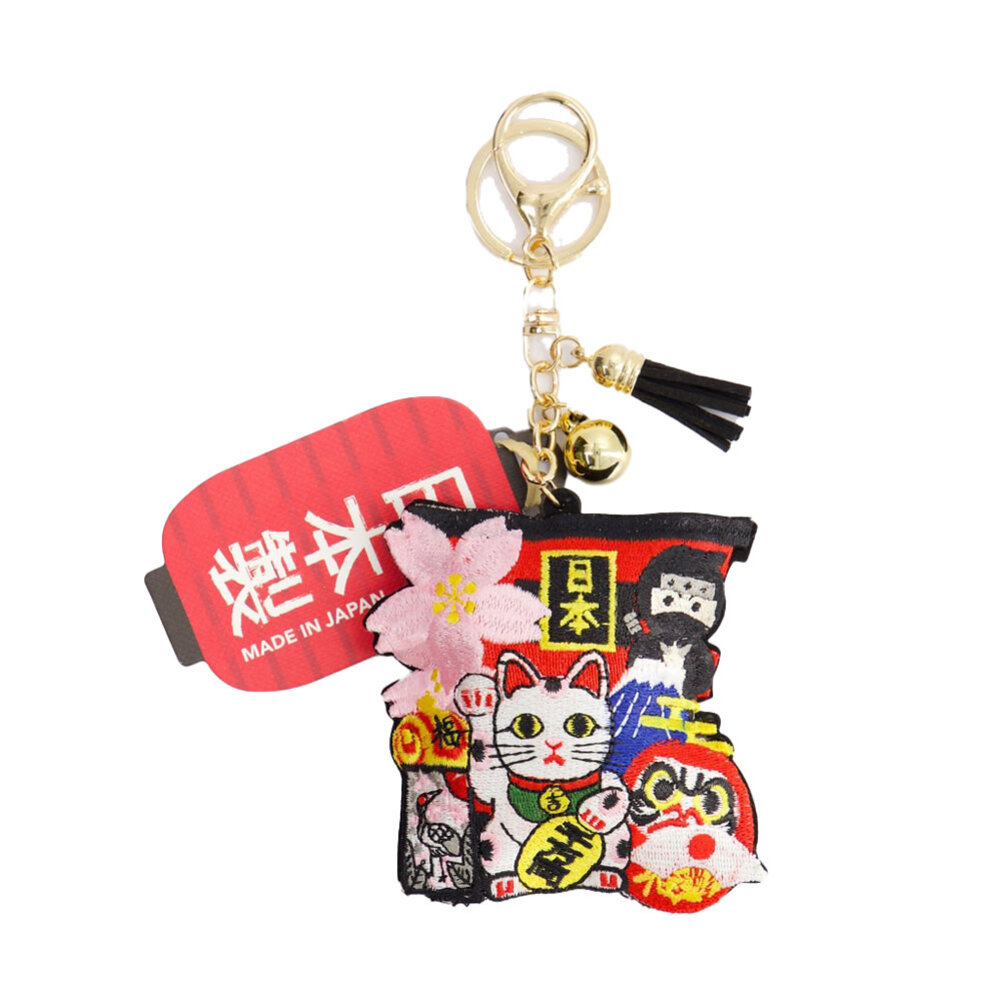 Melting Pot - Sleutelhangers Japanse Graphics Patch 15cm geborduurd 7 designs