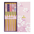 Eetstokjes Sakura Kersenbloesem Roze set 5 in cadeau doos Eetstokjes Sakura Kersenbloesem Roze set 5 in cadeau doos