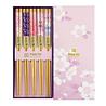 Melting Pot - Eetstokjes Sakura Kersenbloesem Roze set 5 in cadeau doos Melting Pot - Eetstokjes Sakura Kersenbloesem Roze set 5 in cadeau doos