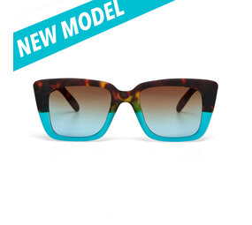 Okkia - Zonnebril ELBA Square Havana Blue OK044-HB