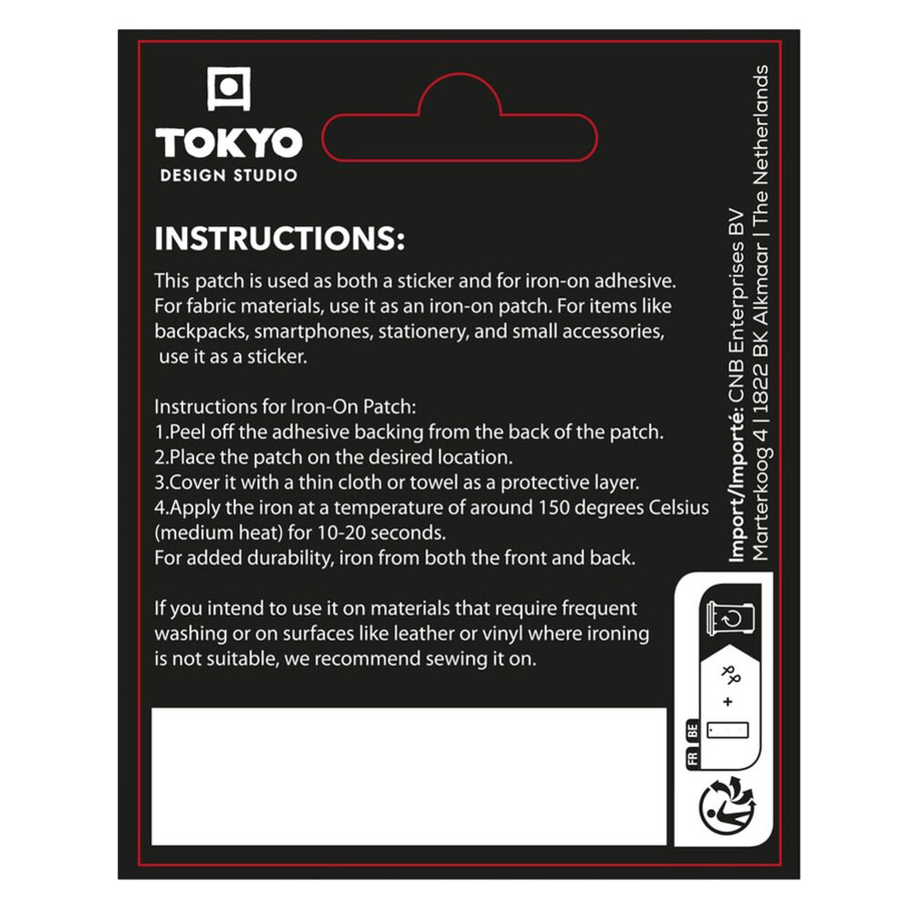 Melting Pot - Stickers & Textiel Patch Japan Graphics 6cm geborduurd Melting Pot - Stickers & Textiel Patch Japan Graphics 6cm geborduurd