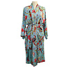 Imbarro - Kimono Royal Paradise Turquoise Viscose one-size Imbarro - Kimono Royal Paradise Turquoise Viscose one-size