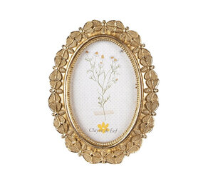 Melting Pot - Fotolijstje Ovaal Vlinders Goud 16x20cm - foto 10x15cm Melting Pot - Fotolijstje Ovaal Vlinders Goud 16x20cm - foto 10x15cm