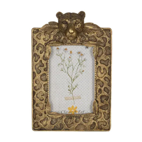 Melting Pot - Fotolijstje Panter Antiek Goud 16x25cm - foto 10x15cm Melting Pot - Fotolijstje Panter Antiek Goud 16x25cm - foto 10x15cm
