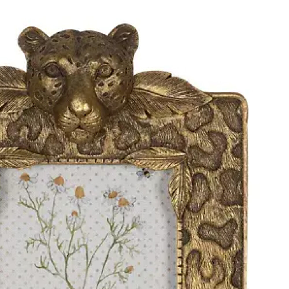 Melting Pot - Fotolijstje Panter Antiek Goud 16x25cm - foto 10x15cm Melting Pot - Fotolijstje Panter Antiek Goud 16x25cm - foto 10x15cm