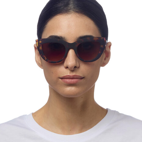 Okkia - Zonnebril CLAUDIA Big Cat-Eye Classic Havana OK013-CH