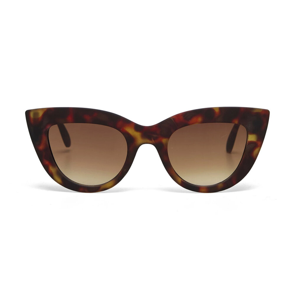 Okkia - Zonnebril CLAUDIA Big Cat-Eye Classic Havana OK013-CH