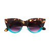 Okkia - Zonnebril CLAUDIA Big Cat-Eye Havana Blue OK013-HB Okkia - Zonnebril CLAUDIA Big Cat-Eye Havana Blue OK013-HB