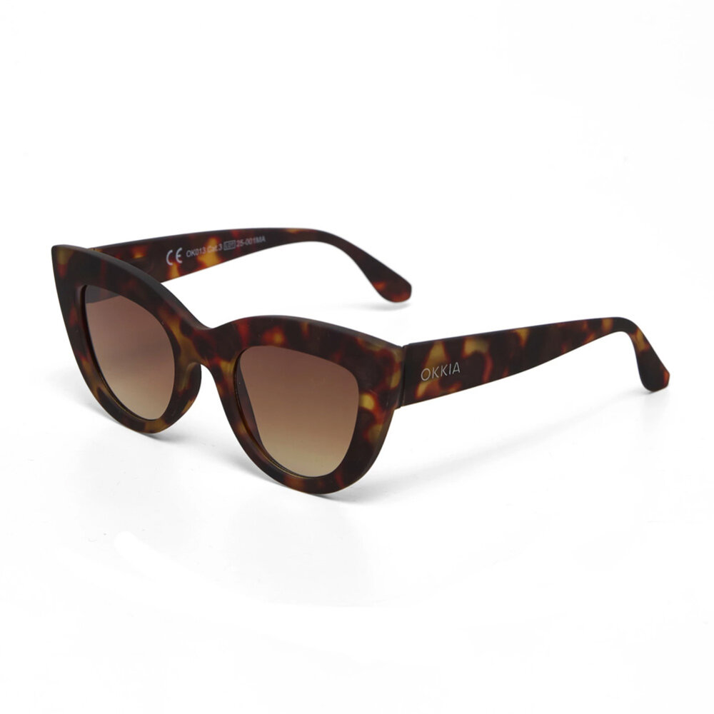 Okkia - Zonnebril CLAUDIA Big Cat-Eye Classic Havana OK013-CH