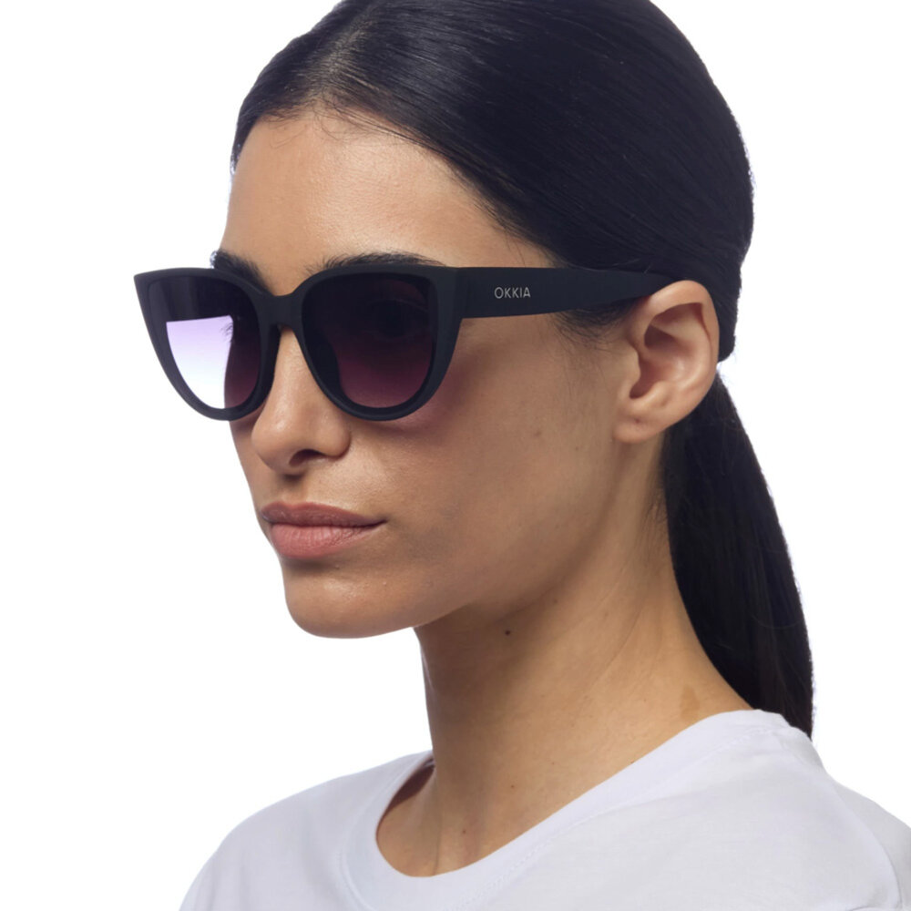 Okkia - Zonnebril SILVIA Cat-Eye Black OK020-BK