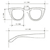 Okkia - Zonnebril SILVIA Cat-Eye Black OK020-BK Okkia - Zonnebril SILVIA Cat-Eye Black OK020-BK